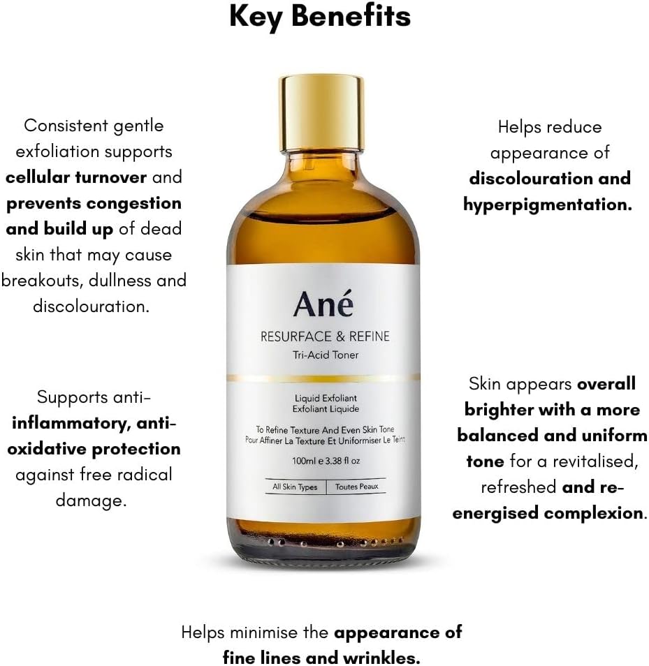 Ané Tranexamic, Aha and Bha Hydrating Acid Toner and Liquid 