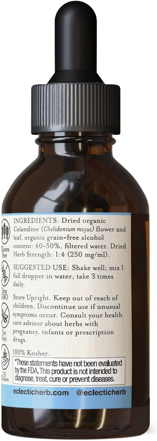 Eclectic Institute, Organic Celandine Extract, 2 fl oz (60 ml)