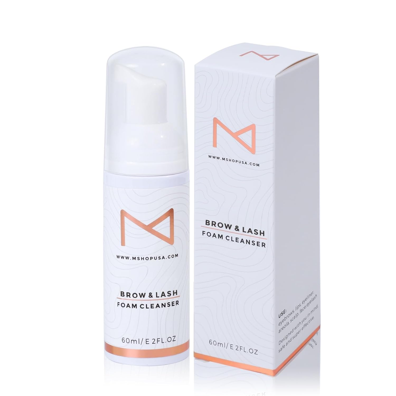 M - Permanent Makeup Brow & Lash Foam Cleanser For Eyelash Extensions, Microblading, Powder Brows, Eyebrows, Nano Brows, Permanent Make Up 60ML