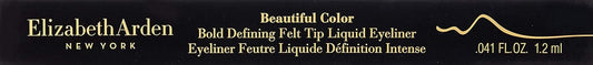 Elizabeth Arden Beautiful Color Bold Defining Felt Tip Liquid Eyeliner, Seriously Black