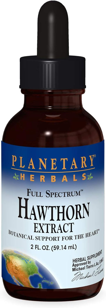 Planetary Herbals Full Spectrum Hawthorn Liquid Extract Supplement, 2