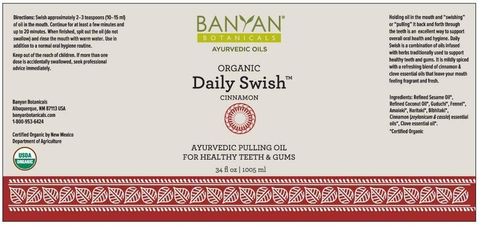 Banyan Botanicals Daily Swish Cinnamon – Organic Ayurvedic O