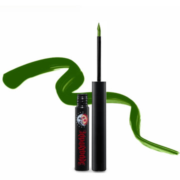 REINA REBELDE Opaque Highly Pigmented Green Liquid Eyeliner (Chiada) - Rebel Eye Definer Liquid/Long Lasting Water Resistant, Smudgeproof/Demi-Sheen Finish/Precise Application/Cruelty-Free & Vegan