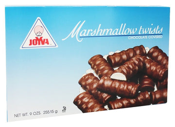 Joyva Marshmallow chocolate Covered Twists, 9 Ounce (Pack of 1)