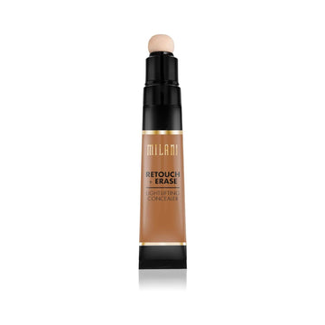 Milani Retouch + Erase Light-Lifting Concealer - Bronze (0.24 ) Cruelty-Free Liquid Concealer with Cushion Applicator Tip to Cover Dark Circles, Blemishes & Skin Imperfections
