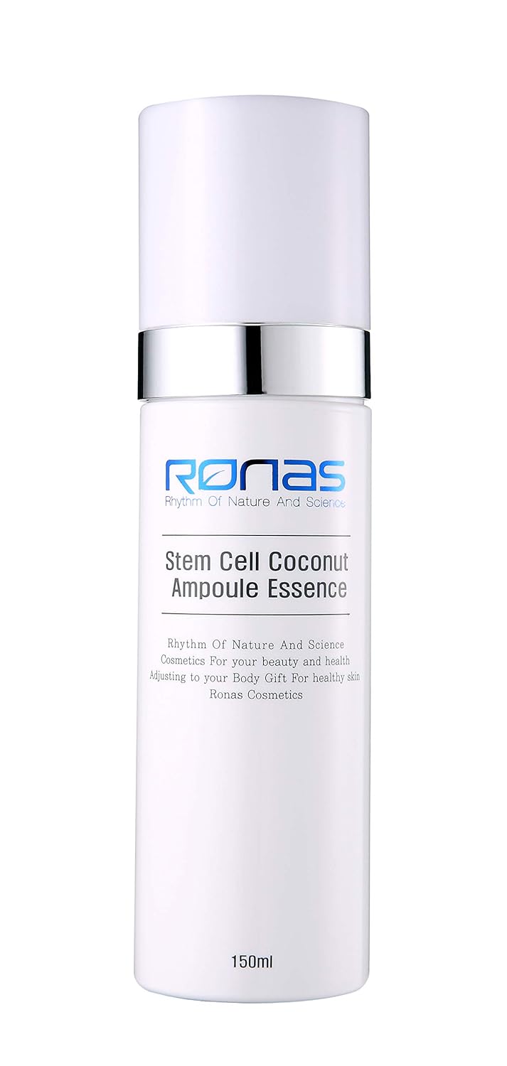 Ronas Stem Cell Coconut Ampoule Essence Serum. Advanced Anti Aging Formula Dermatologists Approved and Recommended as Best Anti Aging Plant Stem Cells Rejuvenate your Skin 5.07