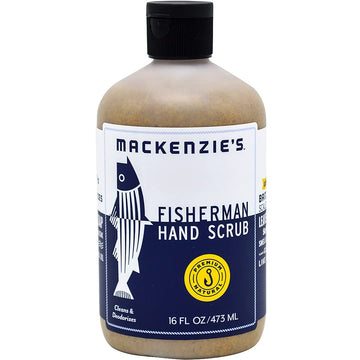 MacKenzie's Fisherman Hand Scrub - 16  - Cleansing & Deodorizing Hand Cleaner - Gifts for Fisherman, Cooks & Gardeners