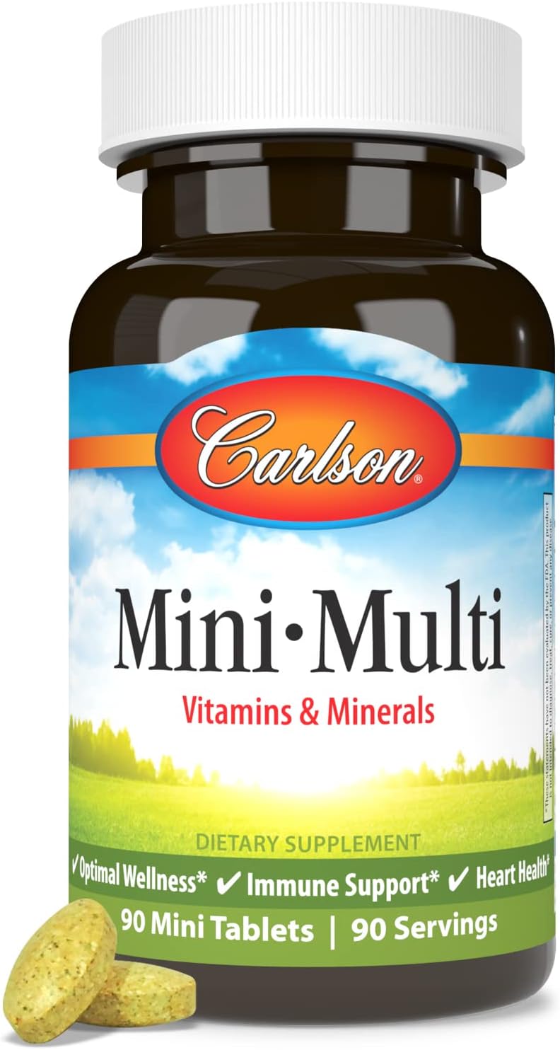 Carlson Mini-Multi, Essential Vitamins & Minerals, 90 Small Tablets