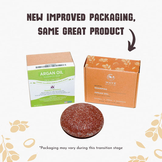 Clever Yoga Argan Oil Shampoo Bar - 100% Vegan Bar Shampoo - Moisturizing Shampoo For All Hair Types - Handmade In The USA