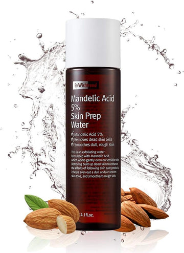 [BY WISHTREND] Mandelic acid 5% Skin prep water, Gentle skin exfoliator for face, Aha Bha toner, Essence, Ideal for sensitive skin | Helping clogged pores and pigmentation (4.1   (Pack of 1))