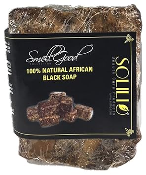 Smellgood Raw african black soap from ghana 5lb