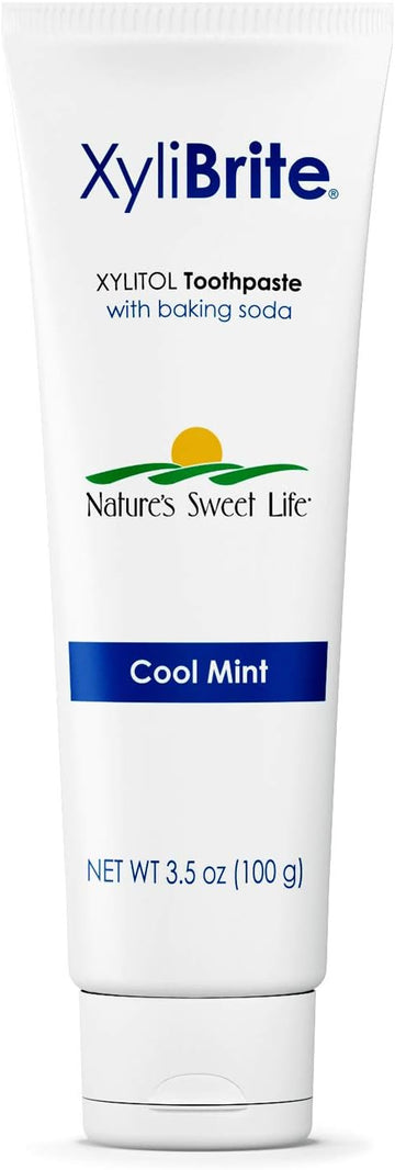 Nature's Sunshine XyliBrite Xylitol Toothpaste, Cool Mint, 3.5 . | uoride Free Toothpaste with Xylitol and Baking Soda to Whiten Teeth and Promote Oral Health