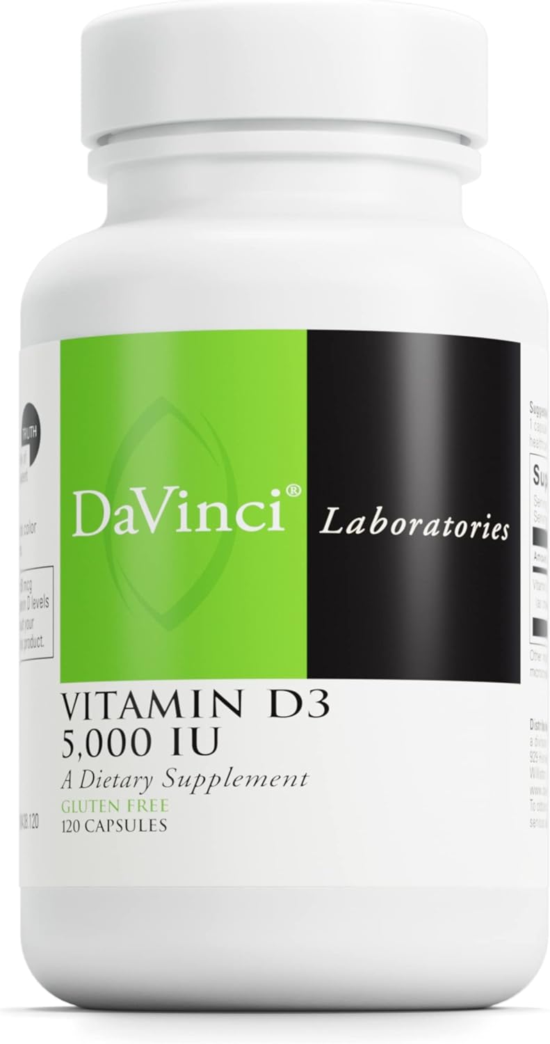 Davinci Labs Vitamin D3 5000 Iu - Dietary Supplement To Support Health