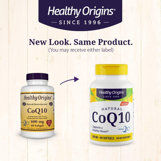 Healthy Origins CoQ10 (Kaneka Q10) 600 mg