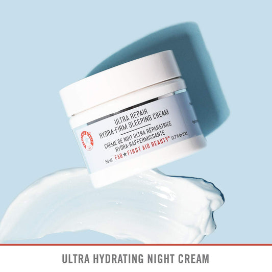 First Aid Beauty Ultra Repair Hydra-Firm Sleeping Cream, Intense Nighttime Moisturizer – 1.7