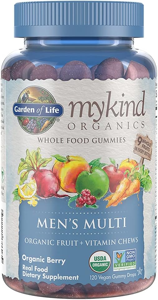 Garden Of Life Mykind Organics Men'S Gummy Vitamins Multi Berry, 120 C