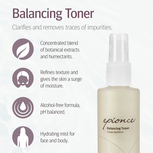 Epionce Balancing Toner, pH Balanced Facial Toner, Toner For Dry, Sensitive, and Normal Skin, 4