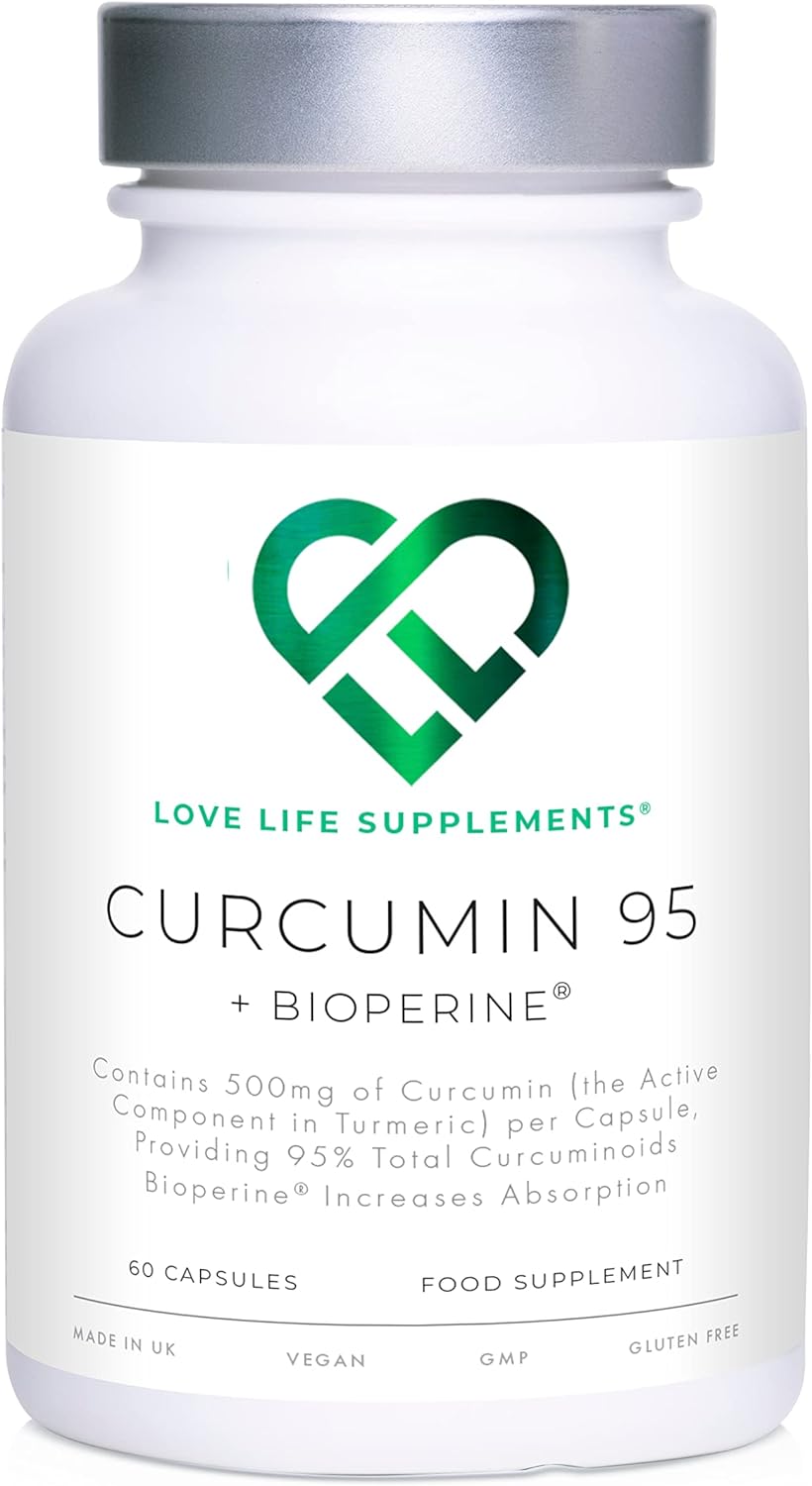 Curcumin 95 + Bioperine? by LLS | High Strength Turmeric Curcumin Caps0.5 Grams