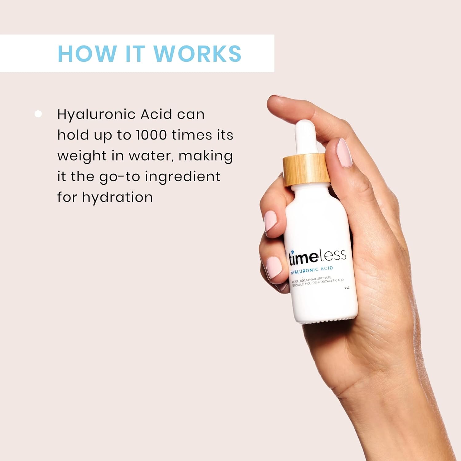 Esupli.com Timeless Skin Care Hyaluronic Acid 100% Pure Serum - 2 oz - 