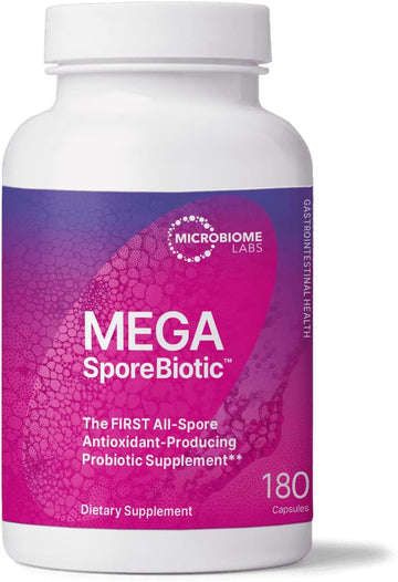 Microbiome Labs Megasporebiotic Probiotics For Digestive Health - Mens2.89 Ounces