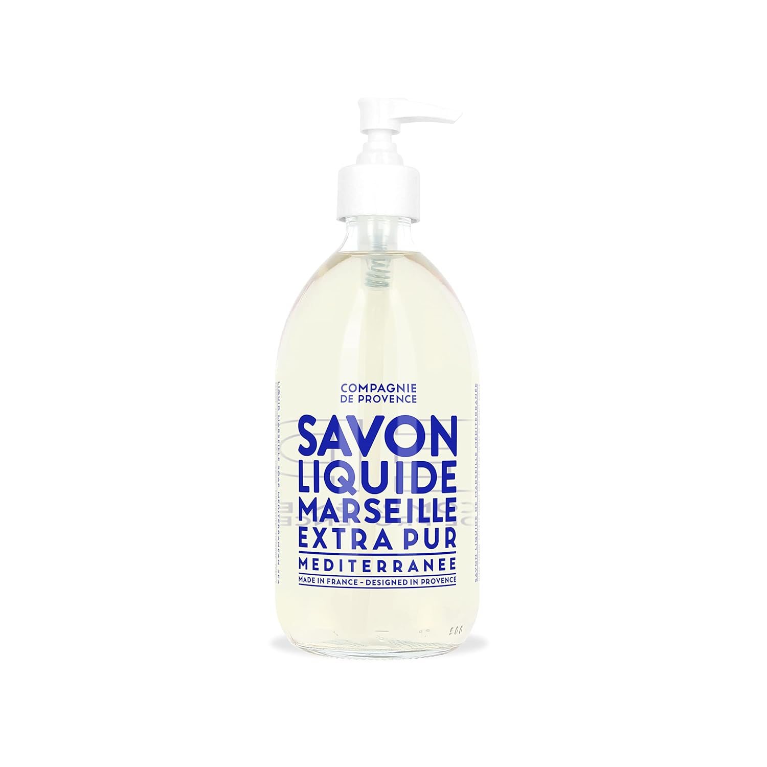 Compagnie de Provence Savon de Marseille Extra Pure Liquid Soap - Mediterranean Sea - 16.7   Glass Pump Bottle