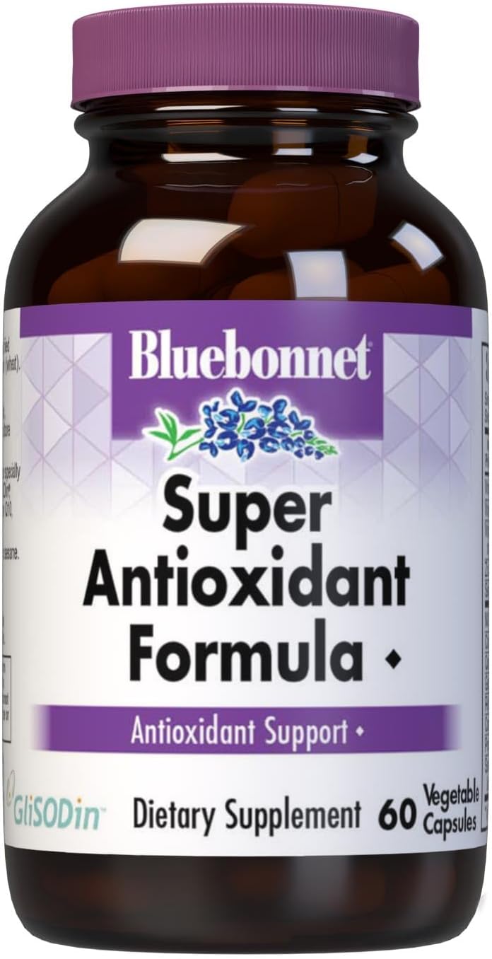 BlueBonnet Super Antioxidant Formula Vegetarian Capsules, 60 Count, Wh