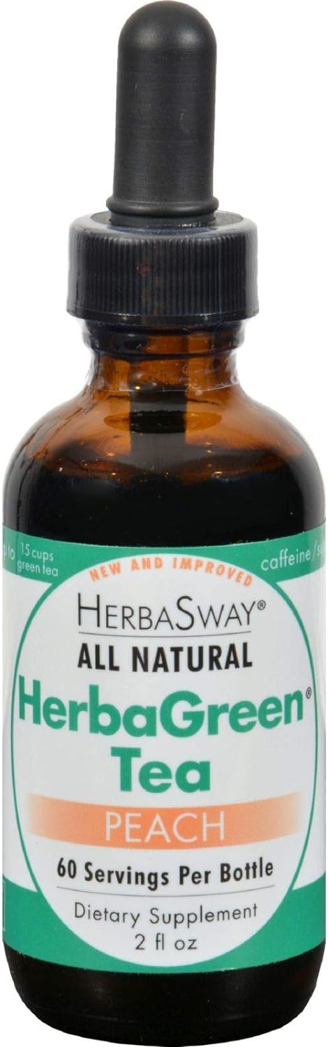Herbasway Laboratories HerbaGreen Tea Impeccably Peach - 2 fl oz