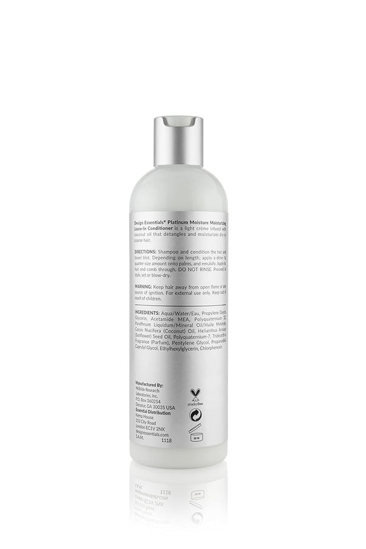 Design Essentials Platinum Moisture Moisturizing Leave-In Conditioner, Step 3, 12 s