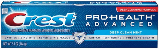 Crest Pro-Health Advanced Toothpaste, Deep Clean Mint 5.1  (Pack of 2)