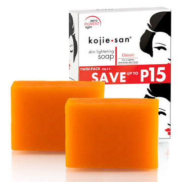 Kojie San Skin Lightening Soap - The Original - Lightening and Moisturizing - Even Skin Tone & Reduce Hyperpigmentation 24 Bars Total (65 grams, 2 Bars Per Pack)