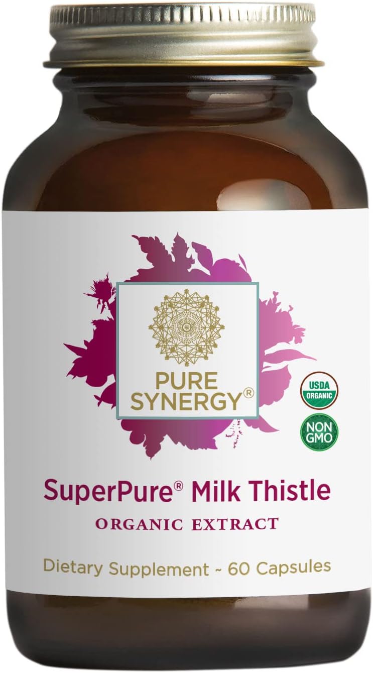 PURE SYNERGY SuperPure Milk Thistle Extract | 60 Capsules | USDA Organ