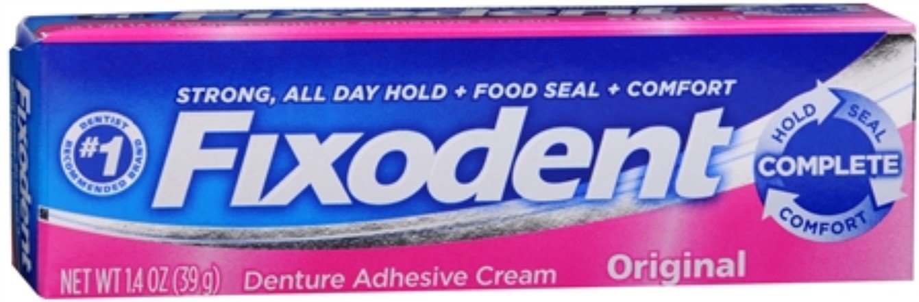 Fixodent Denture Adhesive Cream Original 1.40  (Pack of 9)