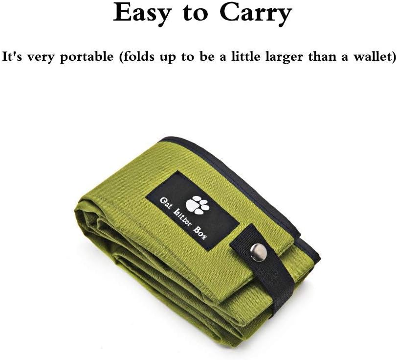  Misyue Cat Outdoor Collapsible Litter Box Light Weight Soft