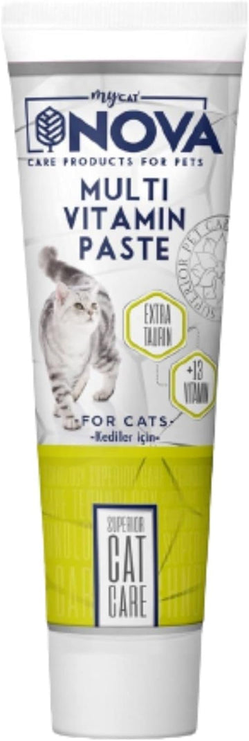 VHD MyCat Nova Multivitamin Paste for Cats , Daily Multi Vitamin Supplement Support, Taurine & 13 Vitamin for Cats , 3.5