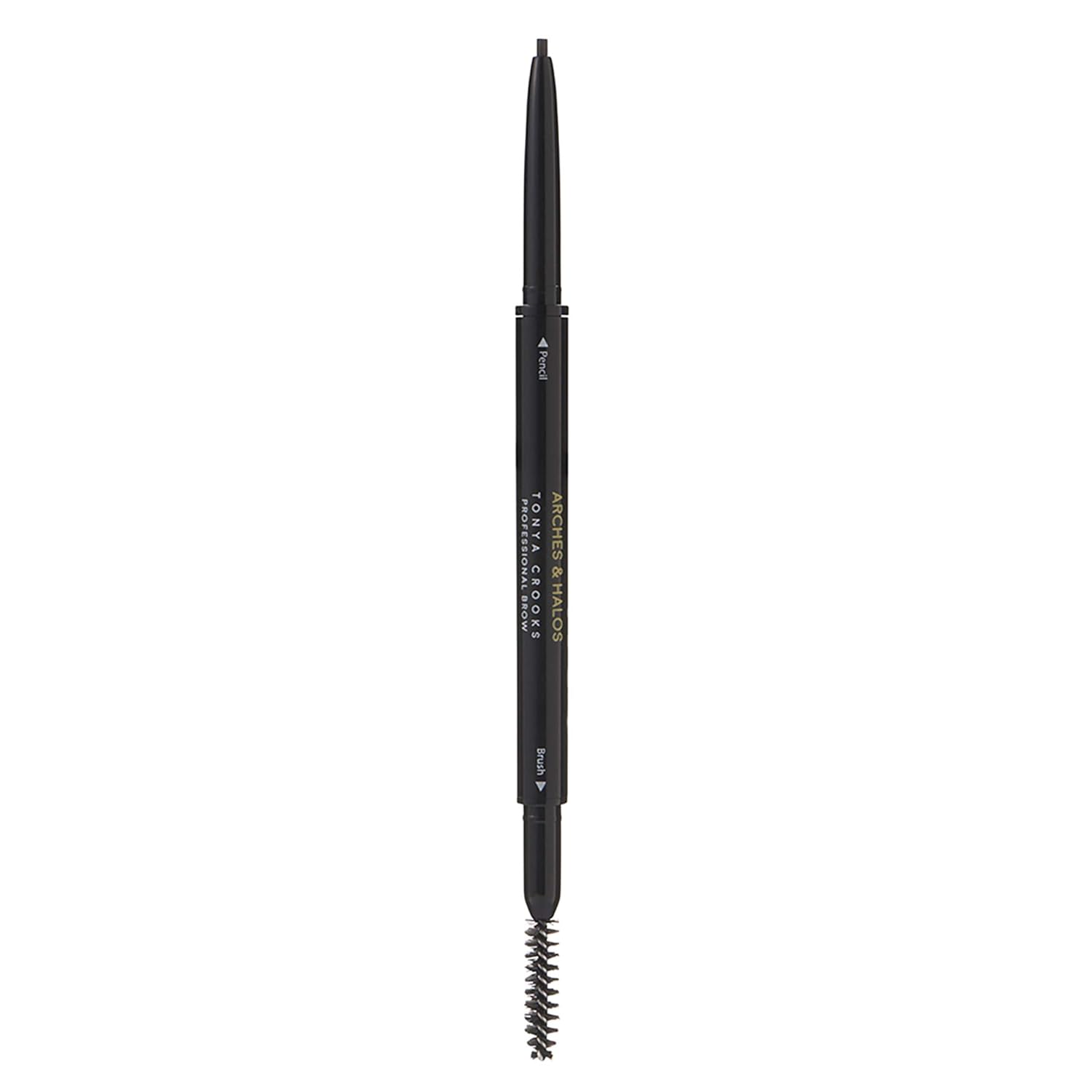 Arches & Halos Micro Defining Brow Pencil - For a Fuller and More Defined Brow, Long-Lasting, Smudge Proof, Rich Color - Dual Ended Pencil with Brush - Vegan and Cruelty Free Makeup - Espresso, 0.003