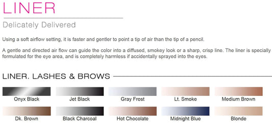 DINAIR AIRBRUSH MAKEUP EYEBROWS and EYE LINER - 1 Bottle BLONDE .25