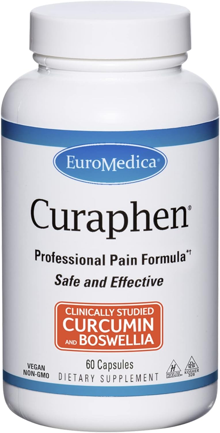 Euromedica Curaphen - 60 Capsules - Professional Pain Formula - Potent