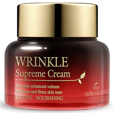 The Skin House Wrinkle Supreme Cream [50 /1.69 . .] Ginseng Extract Skin Rejuvenating Face Moisturiser Korean Skin Care