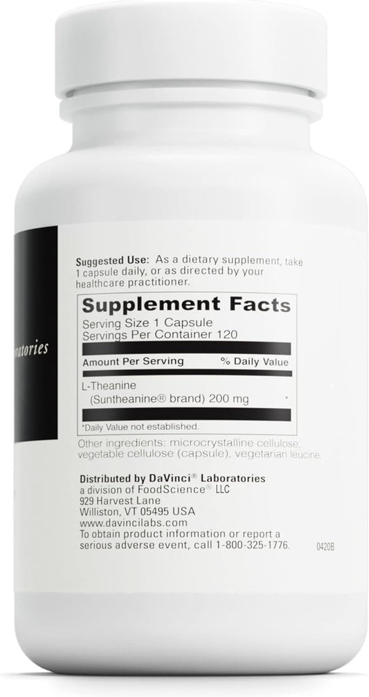 Davinci Labs L-Theanine - Brain Function Supplement - Helps Support Re