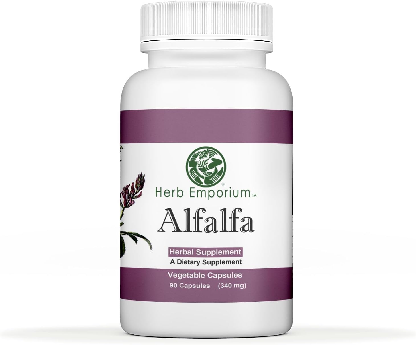 Herb Emporium Alfalfa Capsules 90ct (340 mg) Herbal Supplement (Pack o
