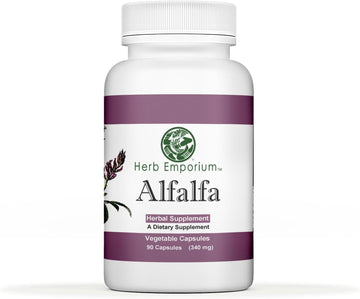 Herb Emporium Alfalfa Capsules 90ct (340 mg) Herbal Supplement (Pack o