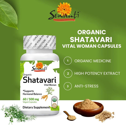 Sewanti Organic Shatavari Vital Woman Suppports Hormonal Balance Dieta