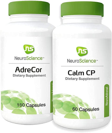 NeuroScience Stress + Adrenal Support Set - AdreCor + Calm C