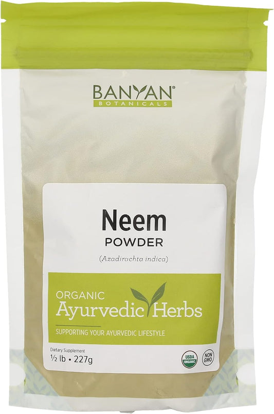 Banyan Botanicals Neem Powder - Organic Azadirachta Indica - Purifying