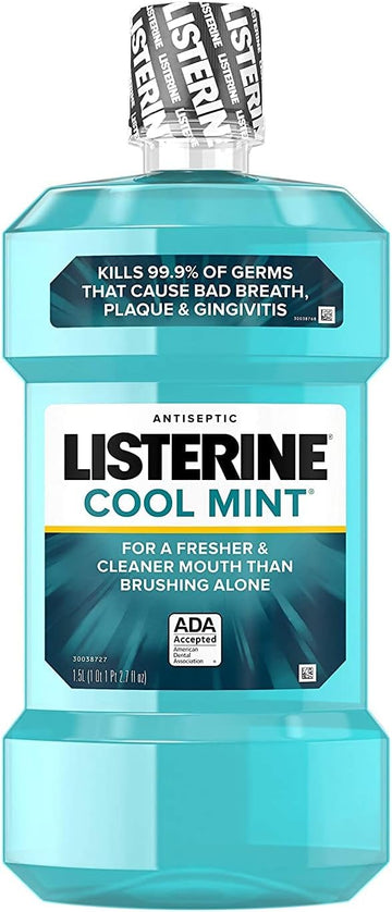 Listerine Antiseptic Mouthwash, Cool Mint 1500  (Pack of 6)