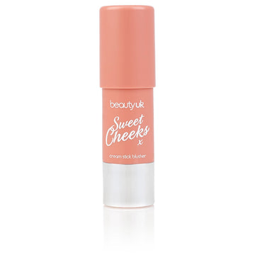 Beauty UK Sweet Cheeks Cream Stick Blush - No.3 Strawberry Jelly. Made with Nourishing and Anti-Aging Shea Butter, Vitamin C, Jojoba Oil