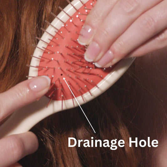 Sheila Stotts Untangle Brush- Detangler Hair Brush W/ Drainage Hole- Detangle Wet, Damp or Dry Hair- For Women, Men & Children With All Hair Types (Length 8.5" Width 2.5")