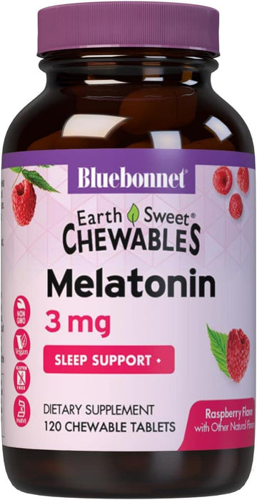 Bluebonnet Nutrition EarthSweet Melatonin 3 mg Fast-Acting Quick Disso