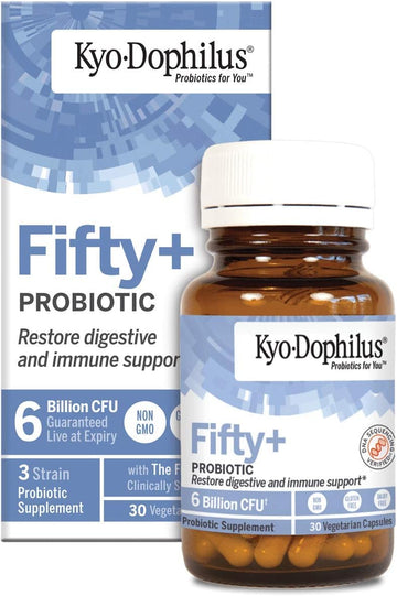 Kyo-Dophilus Fifty Plus Probiotic, 30 Count, 6 Billion CFU4.64 Ounces