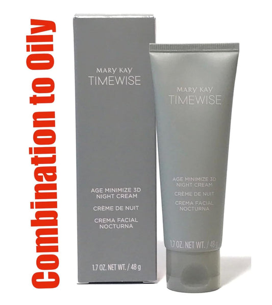 Mary Kay Timewise Age Minimize 3D Night Cream Combination to Oily Skin (1.7 ) (089007)